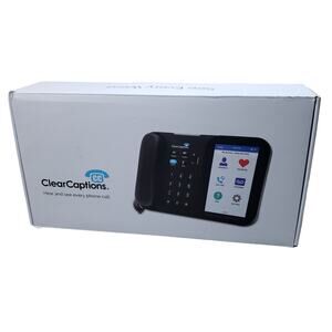 Clear Captions Blue Hearing Impaired Call Captioning Phone New Open Box